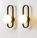 GobekUsa LED Glass Wall Sconce Lamp for Bedroom Living Room Staircase