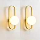 GobekUsa LED Glass Wall Sconce Lamp for Bedroom Living Room Staircase