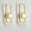 GobekUsa LED Glass Wall Sconce Lamp for Bedroom Living Room Staircase