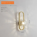 GobekUsa LED Glass Wall Sconce Lamp for Bedroom Living Room Staircase