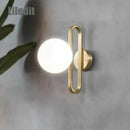 GobekUsa LED Glass Wall Sconce Modern Bathroom Kitchen Light Fixture Simple Home Decor Wall Mounted Hallway Light