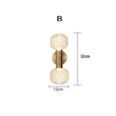 GobekUsa LED Glass Wall Sconces for Home Decor and Lighting in Gold