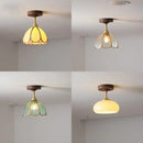 GobekUsa LED Glass Wood Ceiling Lamp for Modern Indoor Lighting and Decoration