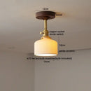 GobekUsa LED Glass Wood Ceiling Lamp for Modern Indoor Lighting and Decoration