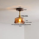 GobekUsa LED Glass Wood Ceiling Lamp for Modern Indoor Lighting and Decoration