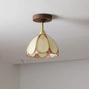 GobekUsa LED Glass Wood Ceiling Lamp for Modern Indoor Lighting and Decoration