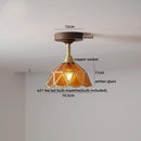 GobekUsa LED Glass Wood Ceiling Lamp for Modern Indoor Lighting and Decoration