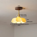 GobekUsa LED Glass Wood Ceiling Lamp for Modern Indoor Lighting and Decoration