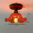 GobekUsa LED Glass Wood Ceiling Light Modern Plafondlamp for Living Room