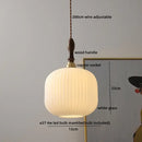 GobekUsa LED Glass Wood Pendant Lights | Modern Nordic Style Hanging Lamp for Home Décor