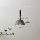GobekUsa LED Glass Wood Pendant Lights | Modern Nordic Style Hanging Lamp for Home Décor