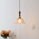 GobekUsa LED Glass Wood Pendant Lights | Modern Nordic Style Hanging Lamp for Home Décor
