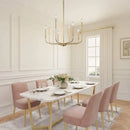 GobekUsa LED Gold & Black Candle Chandelier: Modern American Living Room Hanging Light