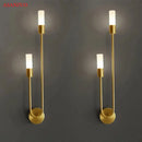 GobekUsa LED Gold Candlestick Wall Light for Indoor Decor and Ambiance