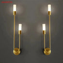 GobekUsa LED Gold Candlestick Wall Light for Indoor Decor and Ambiance