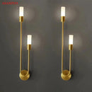 GobekUsa LED Gold Candlestick Wall Light for Indoor Decor and Ambiance