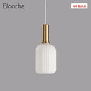 GobekUsa LED Gold Chandelier Stained Glass Pendant Lamps for Home Decoration