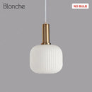 GobekUsa LED Gold Chandelier Stained Glass Pendant Lamps for Home Decoration