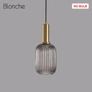 GobekUsa LED Gold Chandelier Stained Glass Pendant Lamps for Home Decoration