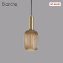 GobekUsa LED Gold Chandelier Stained Glass Pendant Lamps for Home Decoration