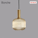 GobekUsa LED Gold Chandelier Stained Glass Pendant Lamps for Home Decoration
