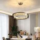 GobekUsa LED Gold Crystal Glass Ceiling Chandelier for Living Room Bedroom Kitchen