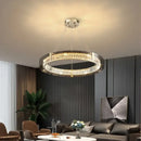 GobekUsa LED Gold Crystal Glass Ceiling Chandelier for Living Room Bedroom Kitchen