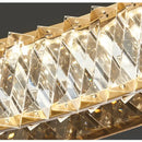 GobekUsa LED Gold Crystal Glass Ceiling Chandelier for Living Room Bedroom Kitchen