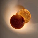 GobekUsa LED Gold Eclipse Circle Wall Lamp for Bedroom Living Room