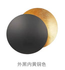 GobekUsa LED Gold Eclipse Circle Wall Lamp for Bedroom Living Room