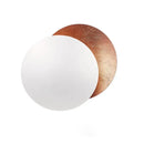 GobekUsa LED Gold Eclipse Circle Wall Lamp for Bedroom Living Room