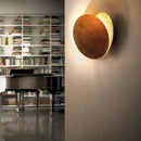 GobekUsa LED Gold Eclipse Circle Wall Lamp for Bedroom Living Room
