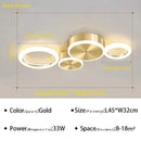 GobekUsa LED Gold Ring Chandelier for Living Room Bedroom Dining Room