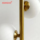 GobekUsa LED Gold Table Lamp with Milk White Glass Lampshade