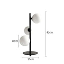 GobekUsa LED Gold Table Lamp with Milk White Glass Lampshade