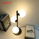 GobekUsa LED Gold Table Lamp with Milk White Glass Lampshade