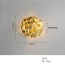 GobekUsa LED Golden Maple Leaves Wall Sconce for Bedroom and Corridor