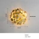 GobekUsa LED Golden Maple Leaves Wall Sconce for Bedroom and Corridor