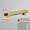 GobekUsa LED Golden Shower Faucet Set with Single Handle Rainfall Bath Mixer