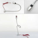 Industrial silver & black led gooseneck work light workshop lamp by Decorbites
