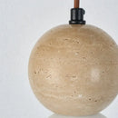 GobekUsa LED Gourd Pendant Light Aisle Hotel Living Room Fixture Glass Travertine Hang Lamp
