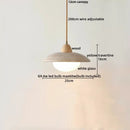 GobekUsa LED Gourd Pendant Light Aisle Hotel Living Room Fixture Glass Travertine Hang Lamp