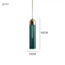 GobekUsa LED Green Glass Pendant Lamp for Kitchen Bar Decor - Hanging Chandeliers Lighting