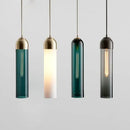 GobekUsa LED Green Glass Pendant Lamp for Kitchen Bar Decor - Hanging Chandeliers Lighting