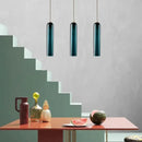 GobekUsa LED Green Glass Pendant Lamp for Kitchen Bar Decor - Hanging Chandeliers Lighting