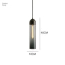 GobekUsa LED Green Glass Pendant Lamp for Kitchen Bar Decor - Hanging Chandeliers Lighting