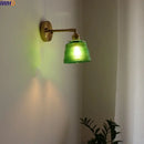 GobekUsa LED Green Glass Wall Light for Home Decor, Japanese Style, Bedroom, Living Room