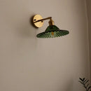 GobekUsa LED Green Glass Wall Light for Home Decor, Japanese Style, Bedroom, Living Room