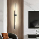 GobekUsa LED Grille Living Room Sofa TV Wall Lamp Strip, Minimalist Modern Bedroom Bedside Lighting