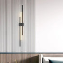 GobekUsa LED Grille Living Room Sofa TV Wall Lamp Strip, Minimalist Modern Bedroom Bedside Lighting